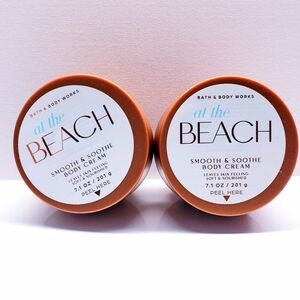 Bath & Body Works AT THE BEACH  Smooth & Soothe Body Cream, 7.1 oz/201 g (2 pcs)